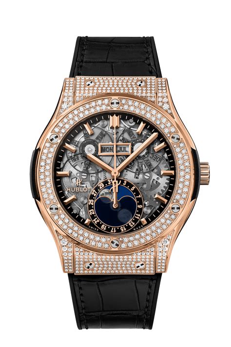 Hublot Moonphase King Gold Pave Classic Fusion 45mm for